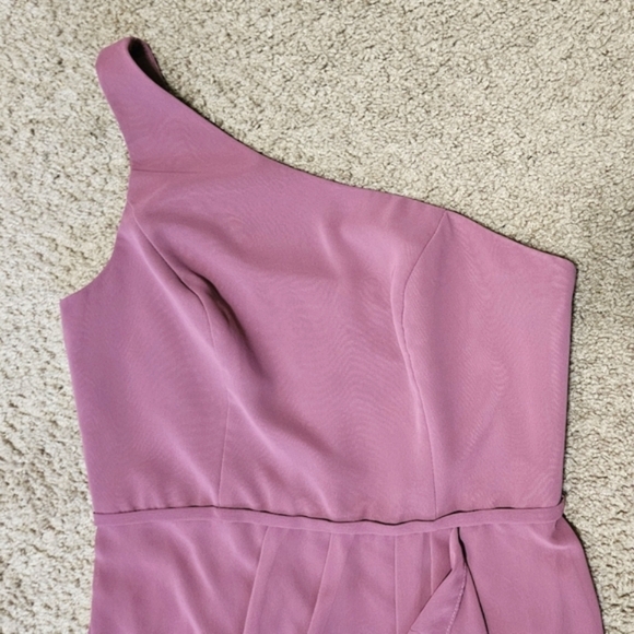 David's Bridal One-Shoulder DRESS - Picture 2 of 12